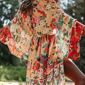 Kimono de Plage Fleuri – Rosalie